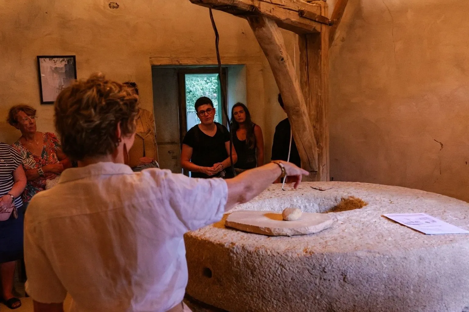 Découverte du moulin à eau de Villeneuve-la-Comptal lors des Journées du Patrimoine
