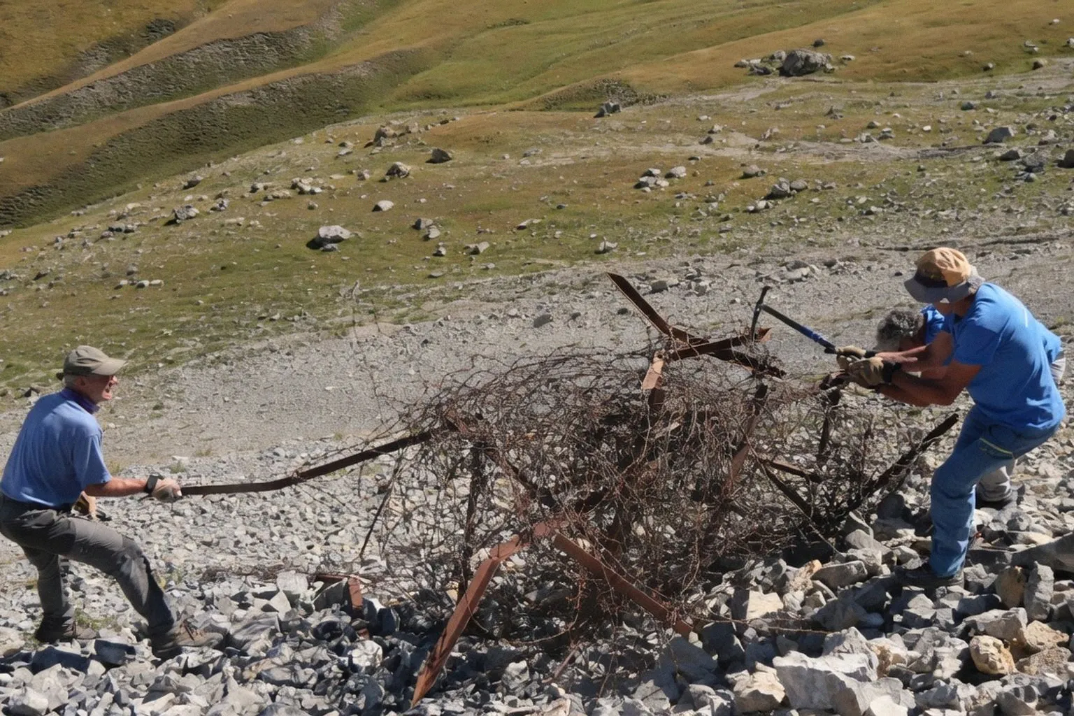 Hautes-Alpes : Mountain Wilderness nettoie les vestiges militaires de 1939