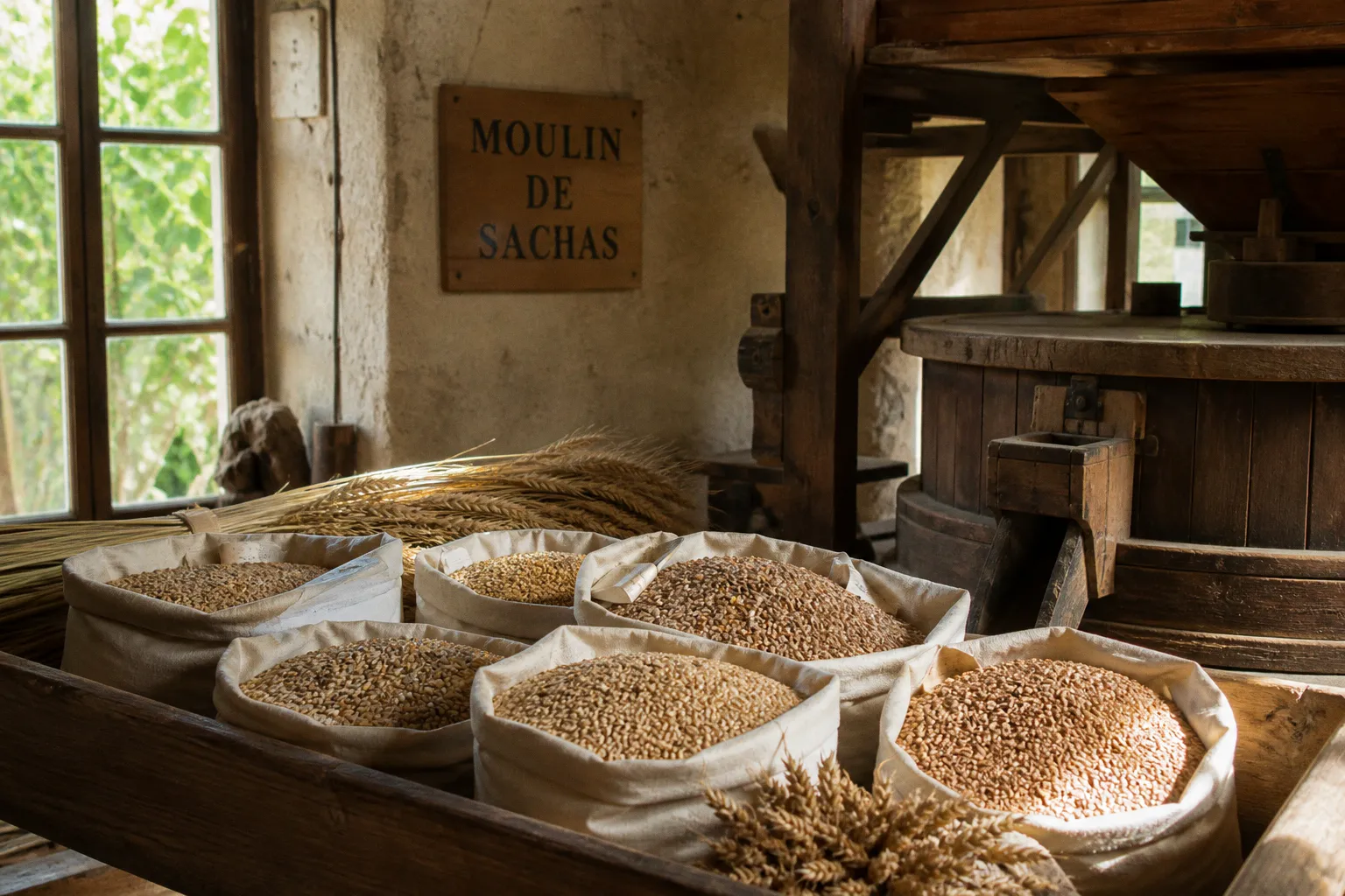 Moulin de Sachas : adapter la meunerie aux variétés de blés anciens