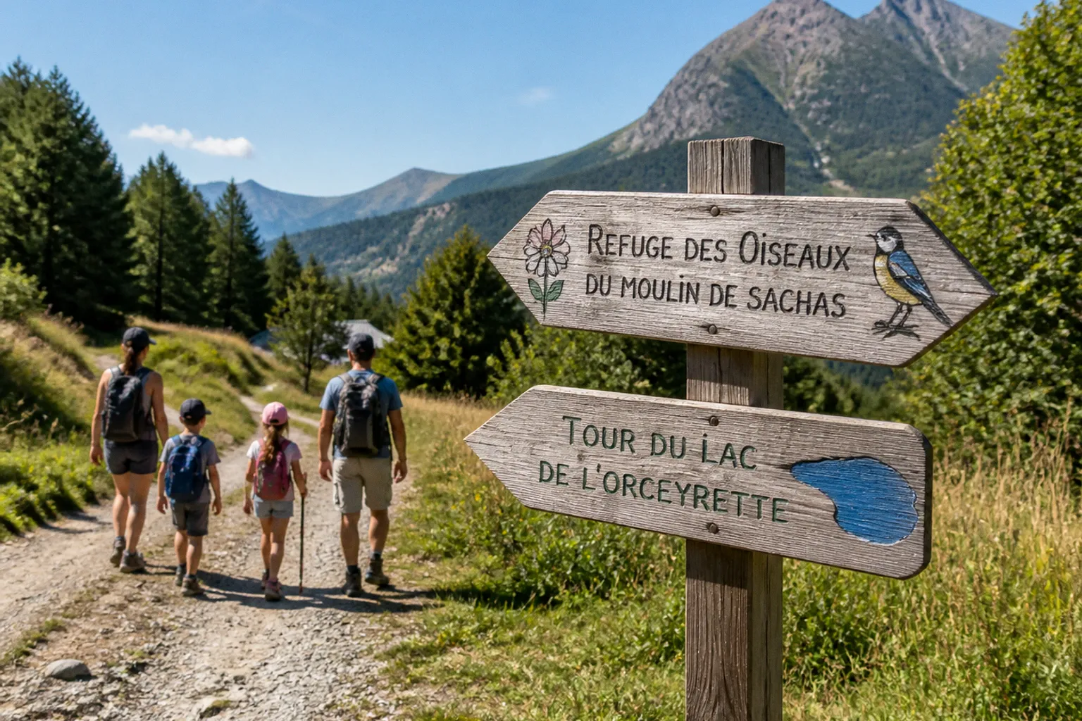 Randonnée famille à Villard-Saint-Pancrace : le tracé plat